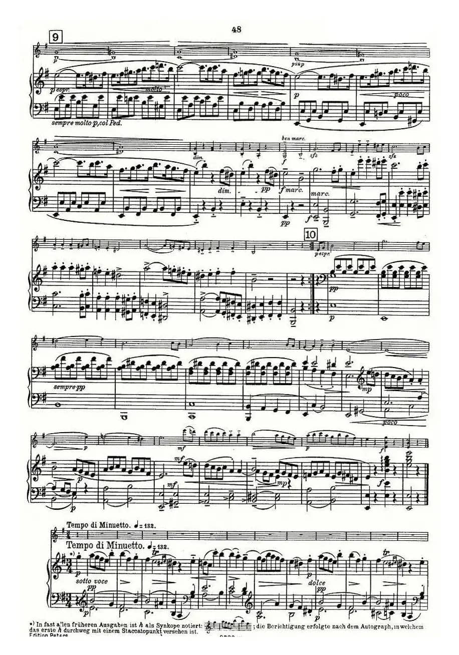 Mozart - Violin Sonata No.4, KV. 304（第四小提琴奏鸣曲）