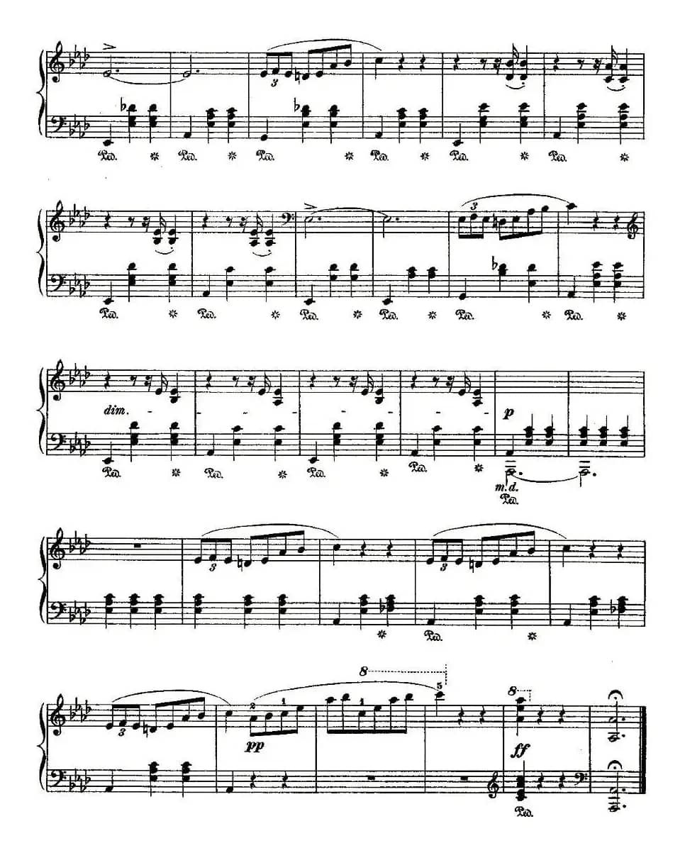 valse brillante，Op.34, No.1