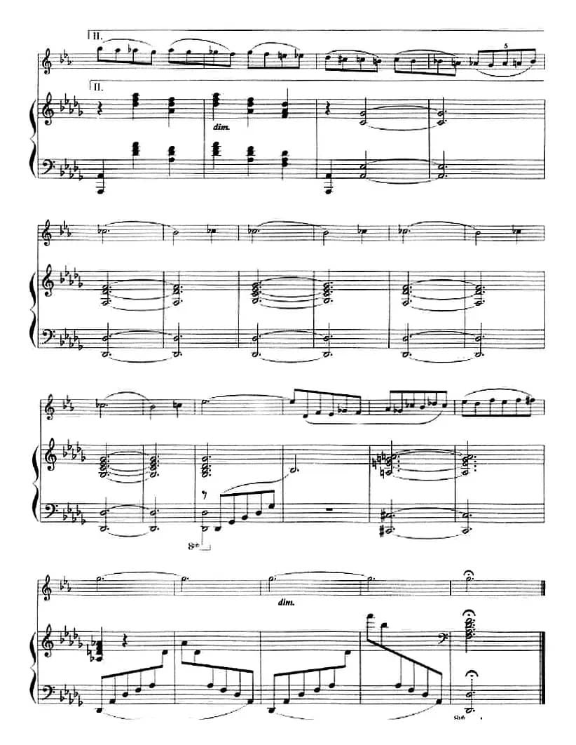 纪念册的一页（小号+钢琴伴奏）