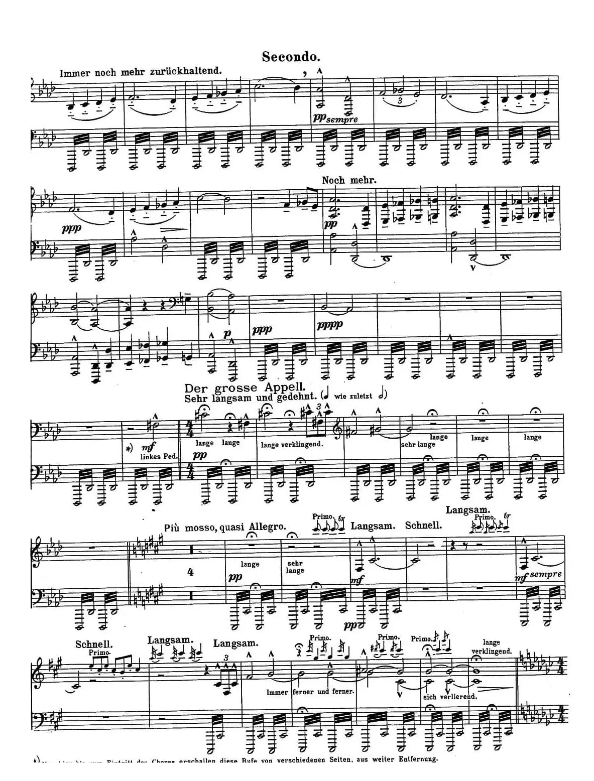 c小调第二交响曲“复活”（Ⅴ）（改编四手联弹版）