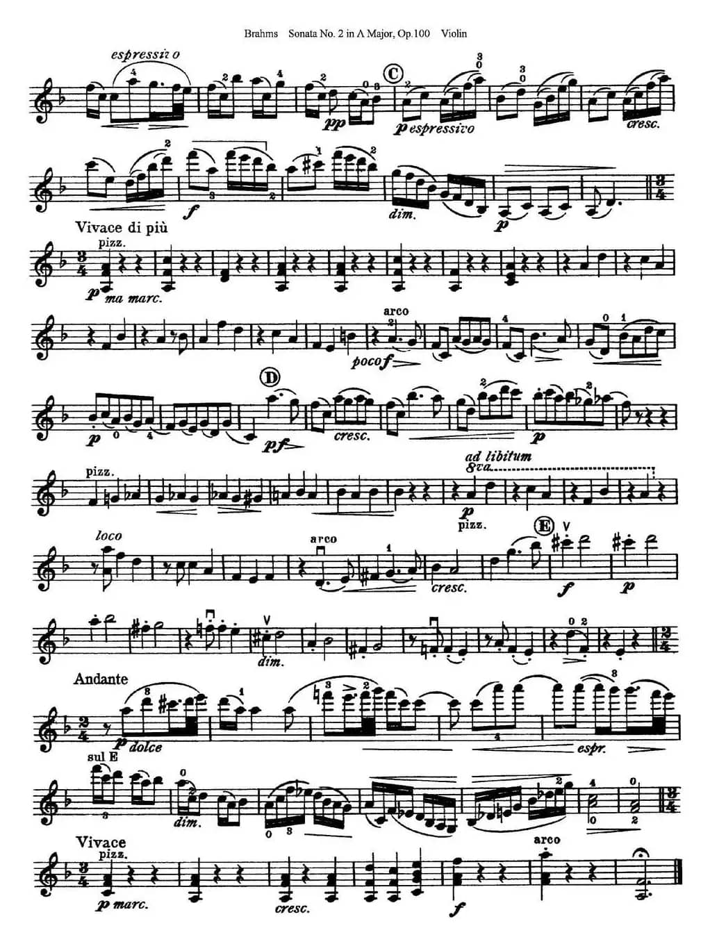 Violin Sonata No.2 in A Major Op.100