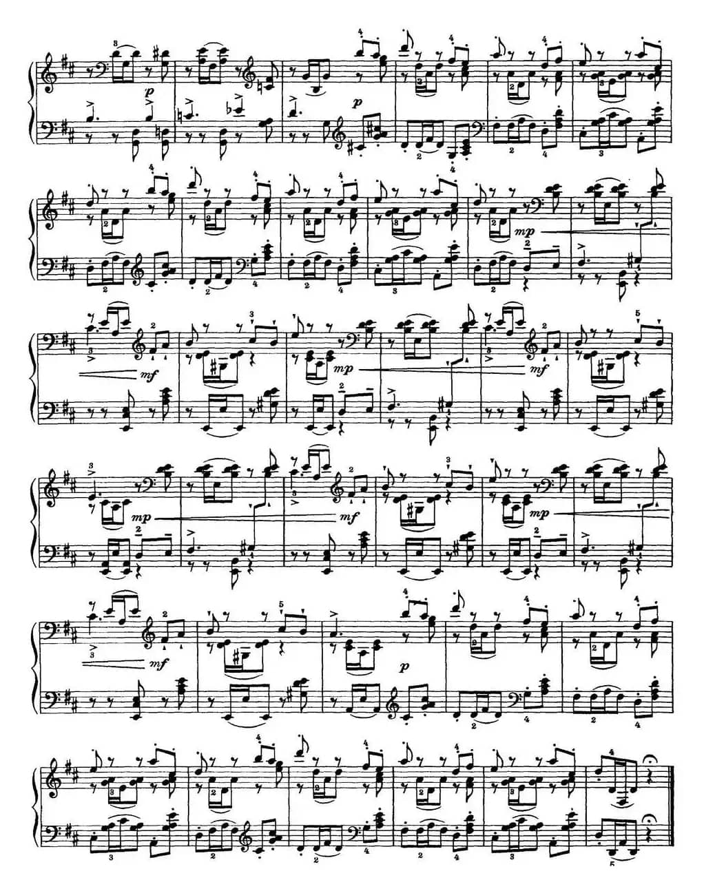 柴可夫斯基18首钢琴小品Op.72(16.Valse a cinq temps)