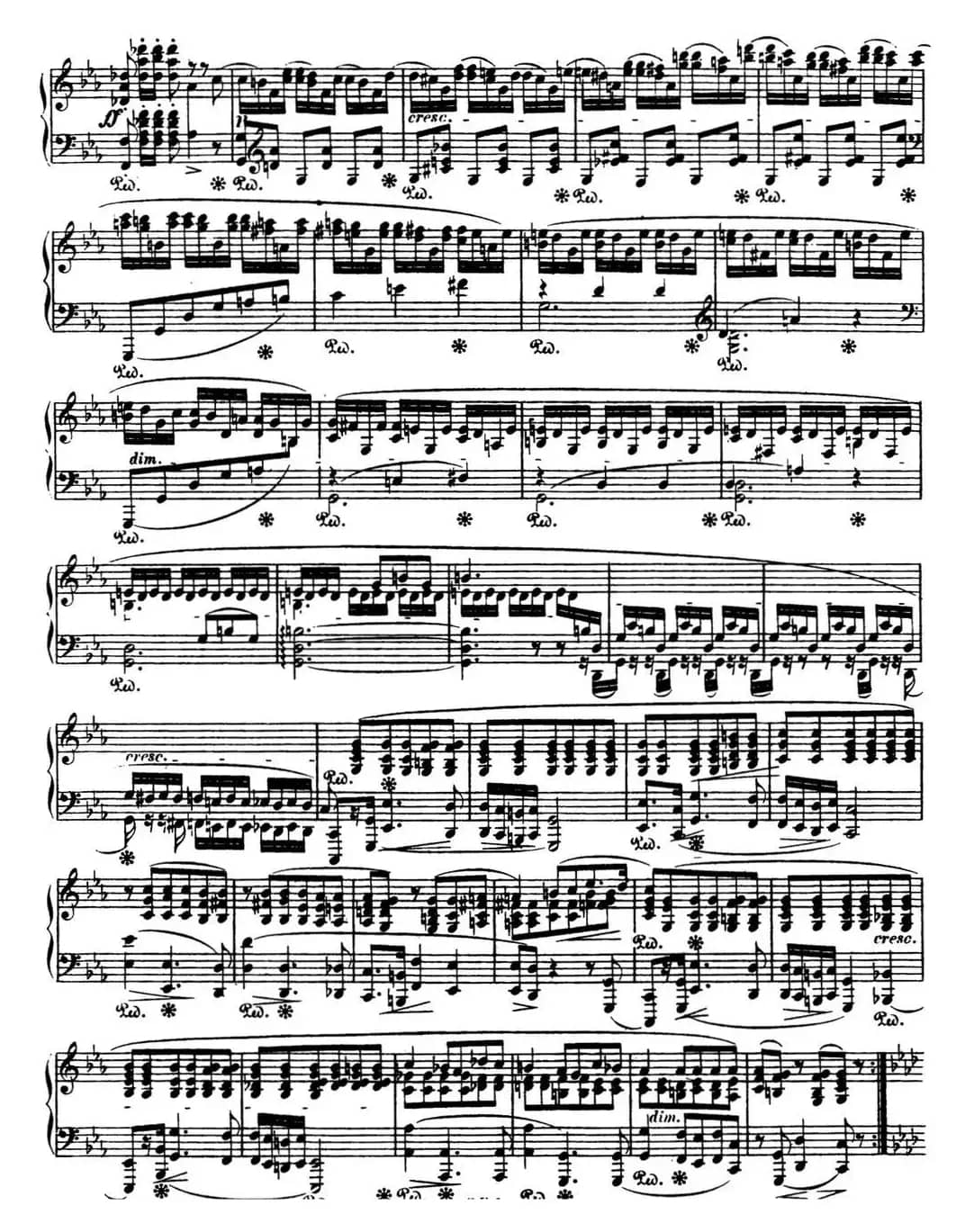 肖邦 波兰舞曲 Op.40 No.2 c小调 Polonaise