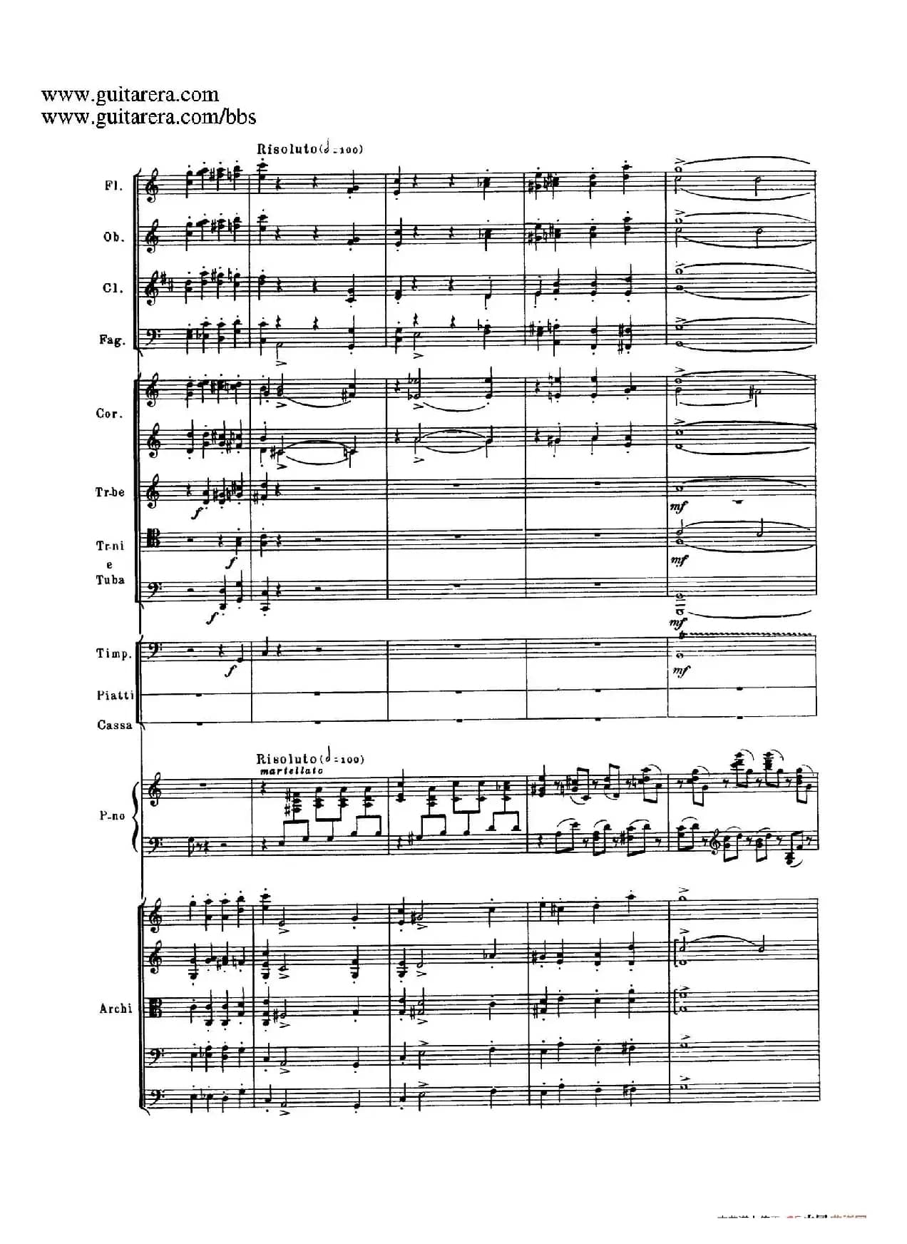 c小调第二钢琴协奏曲 Op.18（第三乐章总谱P25——37）