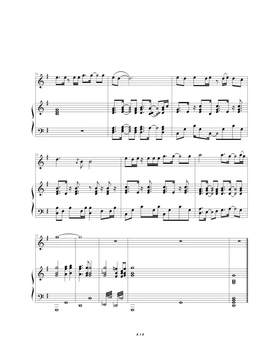 千万次的问（钢琴伴奏谱）