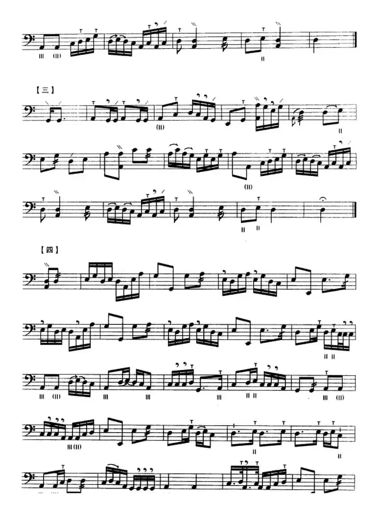 松青夜游（三弦、五线谱）