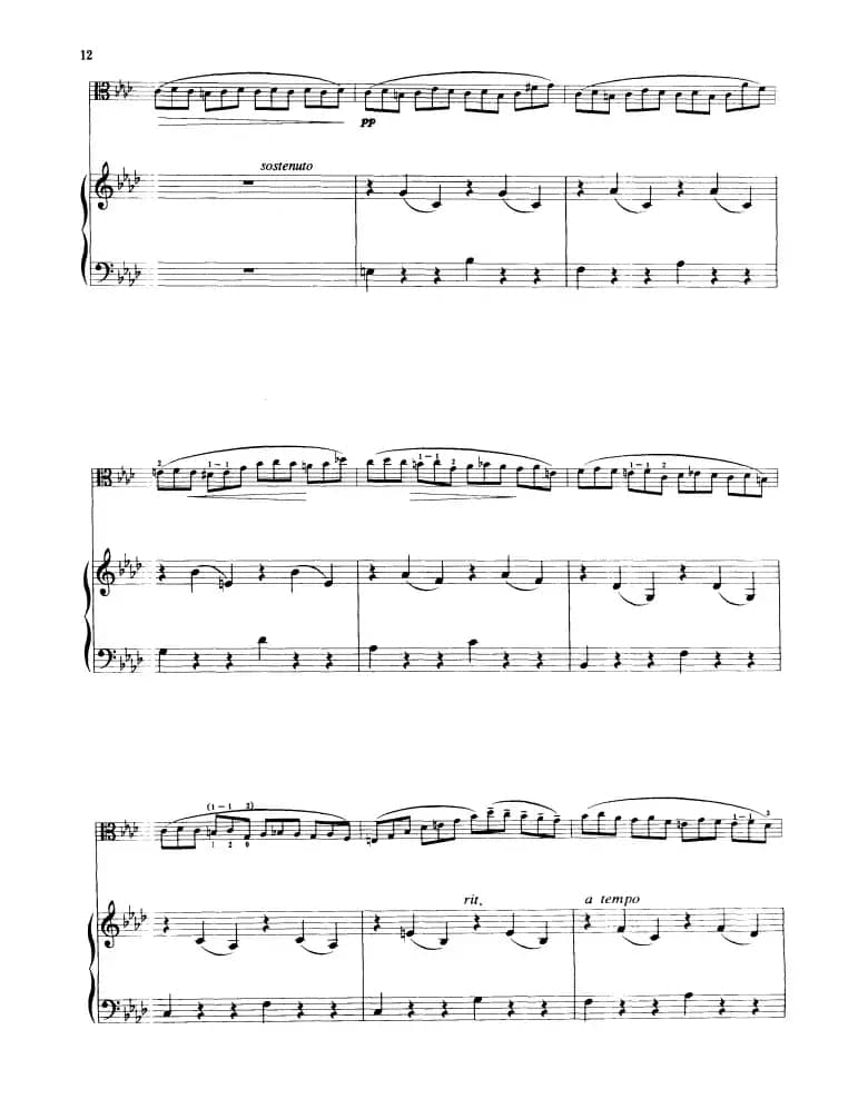 练习曲（中提琴独奏+钢琴伴奏）