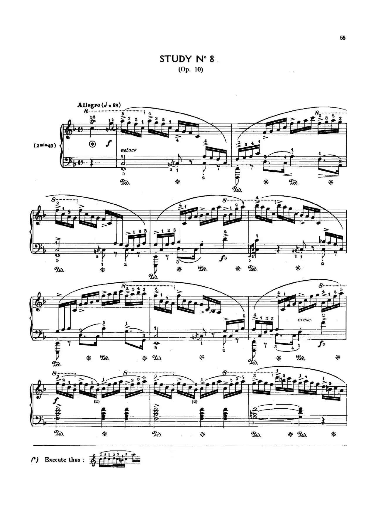12 Etudes Op.10 柯尔托教学版(12首练习曲·8)