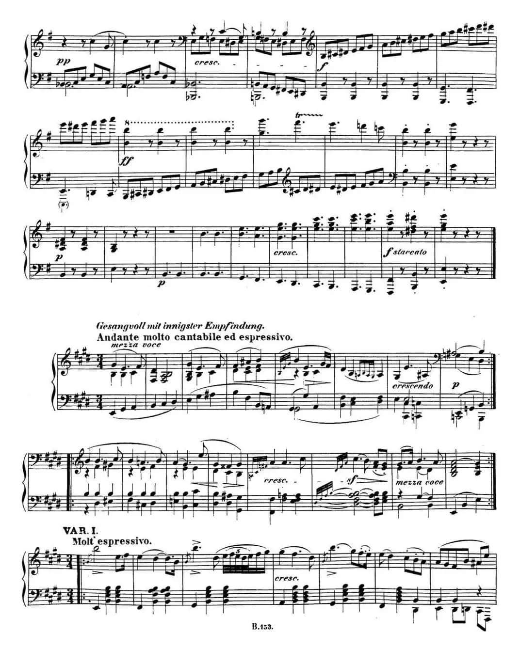 贝多芬钢琴奏鸣曲30 E大调 Op.109 E major