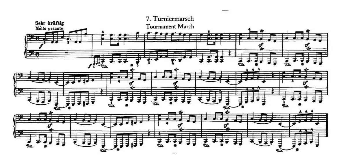 12首为孩子们而作的四手联弹曲 Op.85（四手联弹）（7）