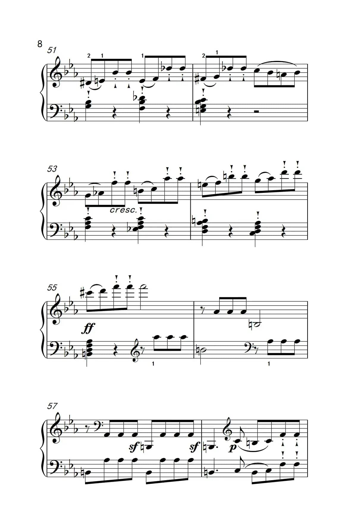 奏鸣曲 Opus 10 Nr.1 第三乐章（贝多芬奏鸣曲集 2）