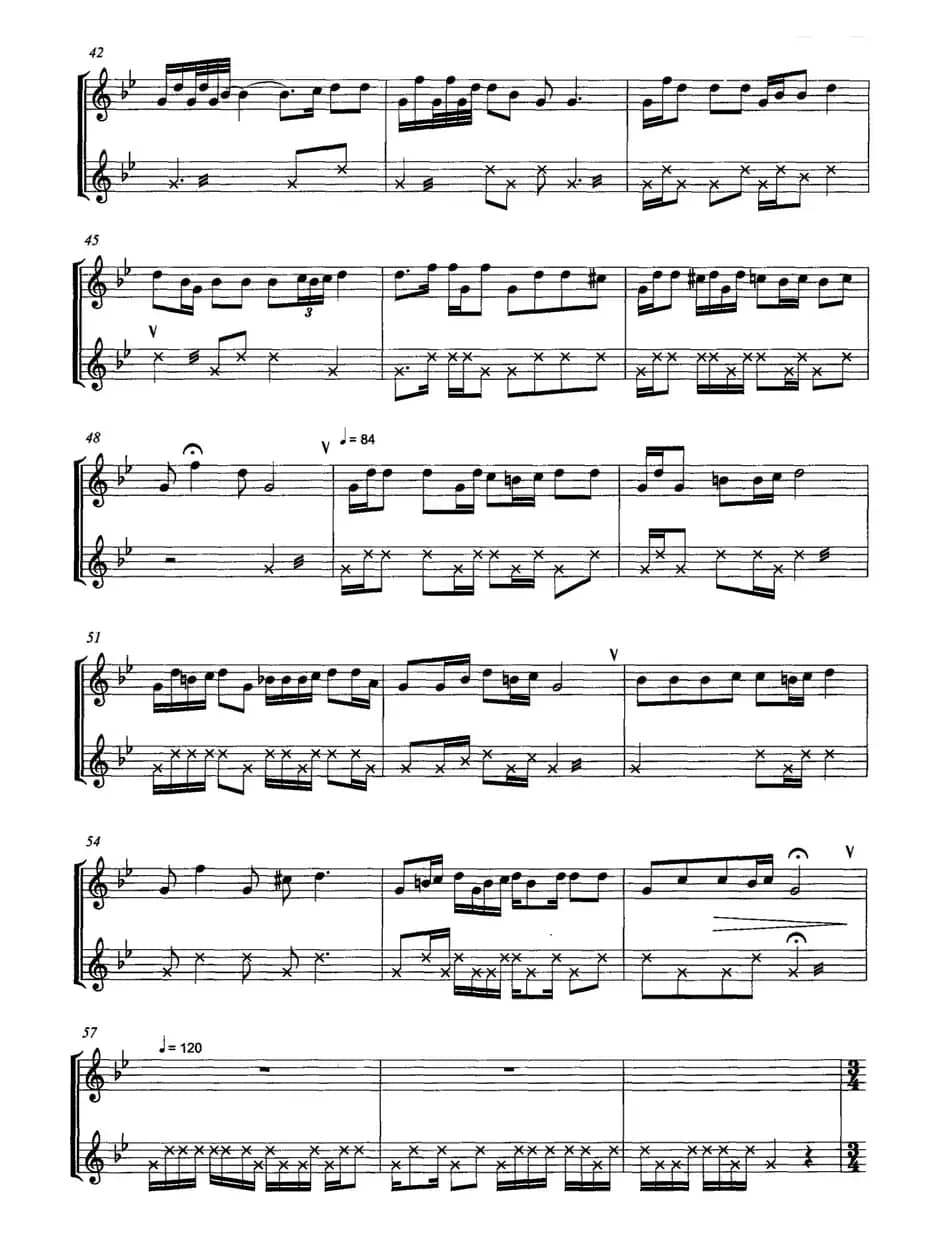 湘谣（葫芦丝+低音鼓、五线谱）