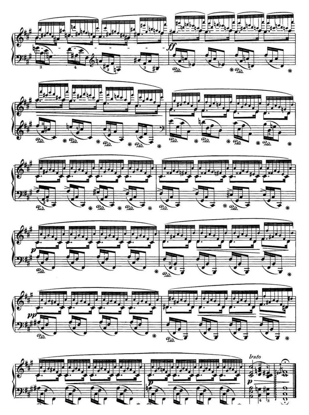 肖邦 24首钢琴前奏曲 Op.28 No.8 升F小调