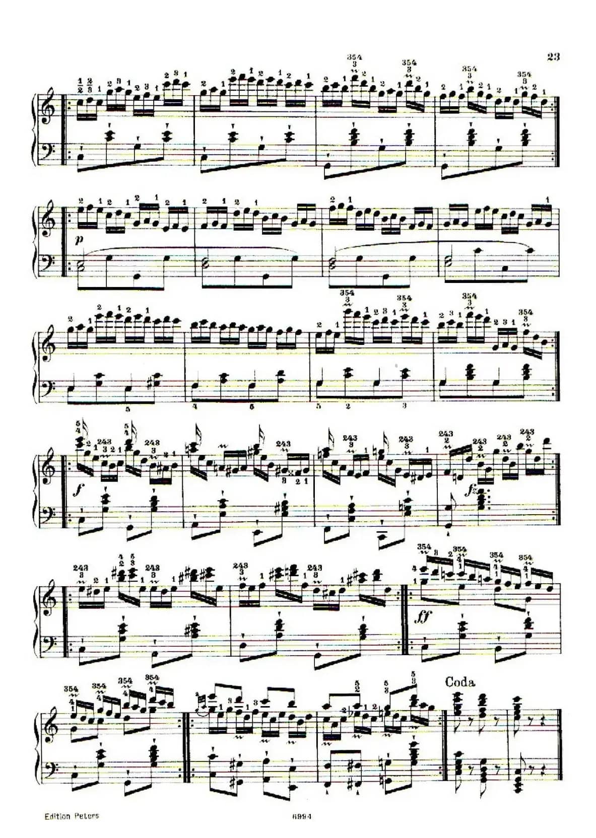 School of the Virtuoso Op.365（60首钢琴高级练习曲·8）