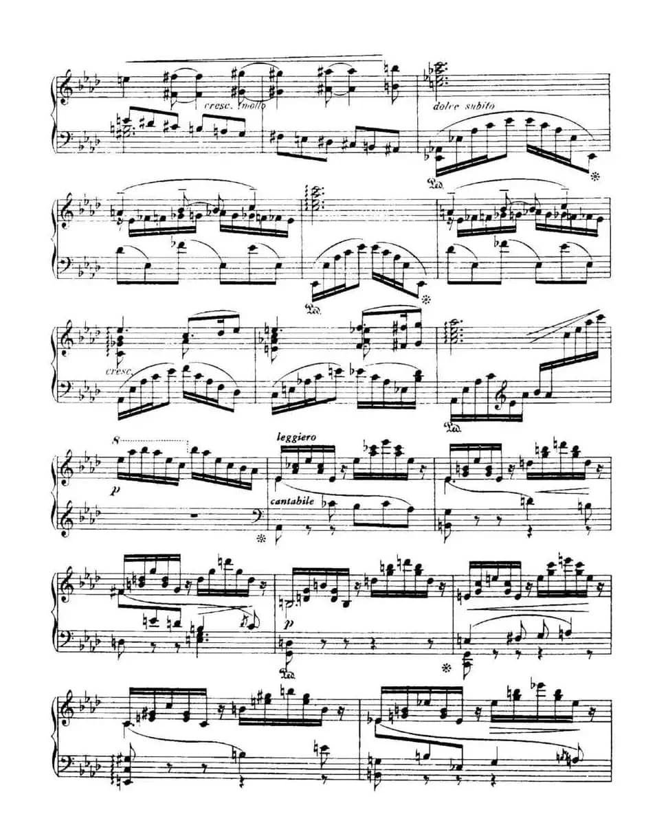 福雷13首船歌：Barcarolle No·4 in A-flat, Op·44