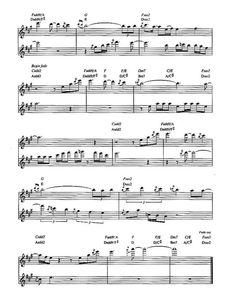 Dave Koz - Castle of dreams（原版中音萨克斯谱）