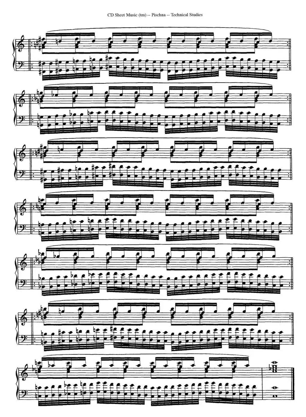 Technical Studies 60 Progressive Exercises （60首钢琴循序渐进练习曲 P51——60）