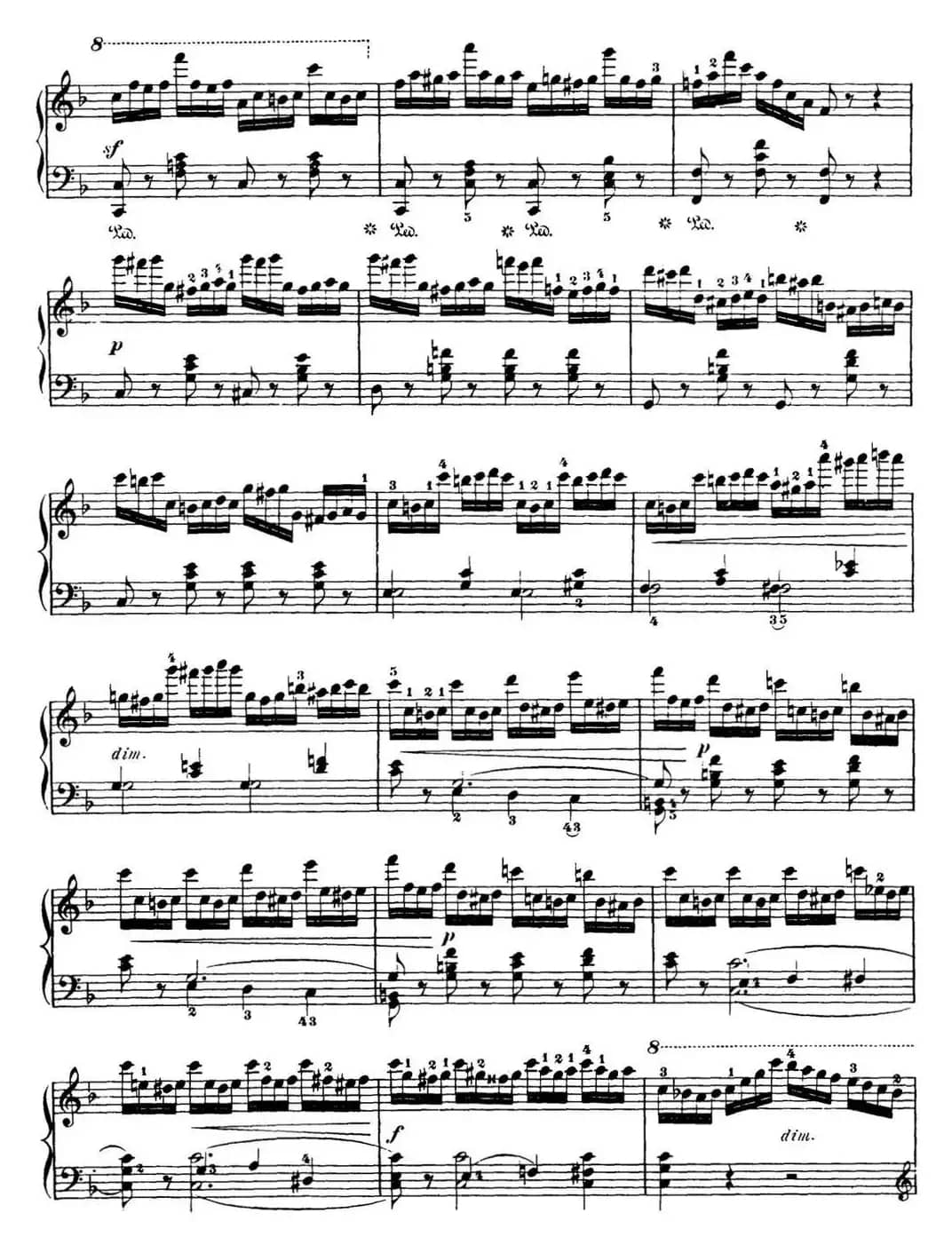 50首车尔尼Op.740钢琴手指灵巧技术练习曲（NO.11）