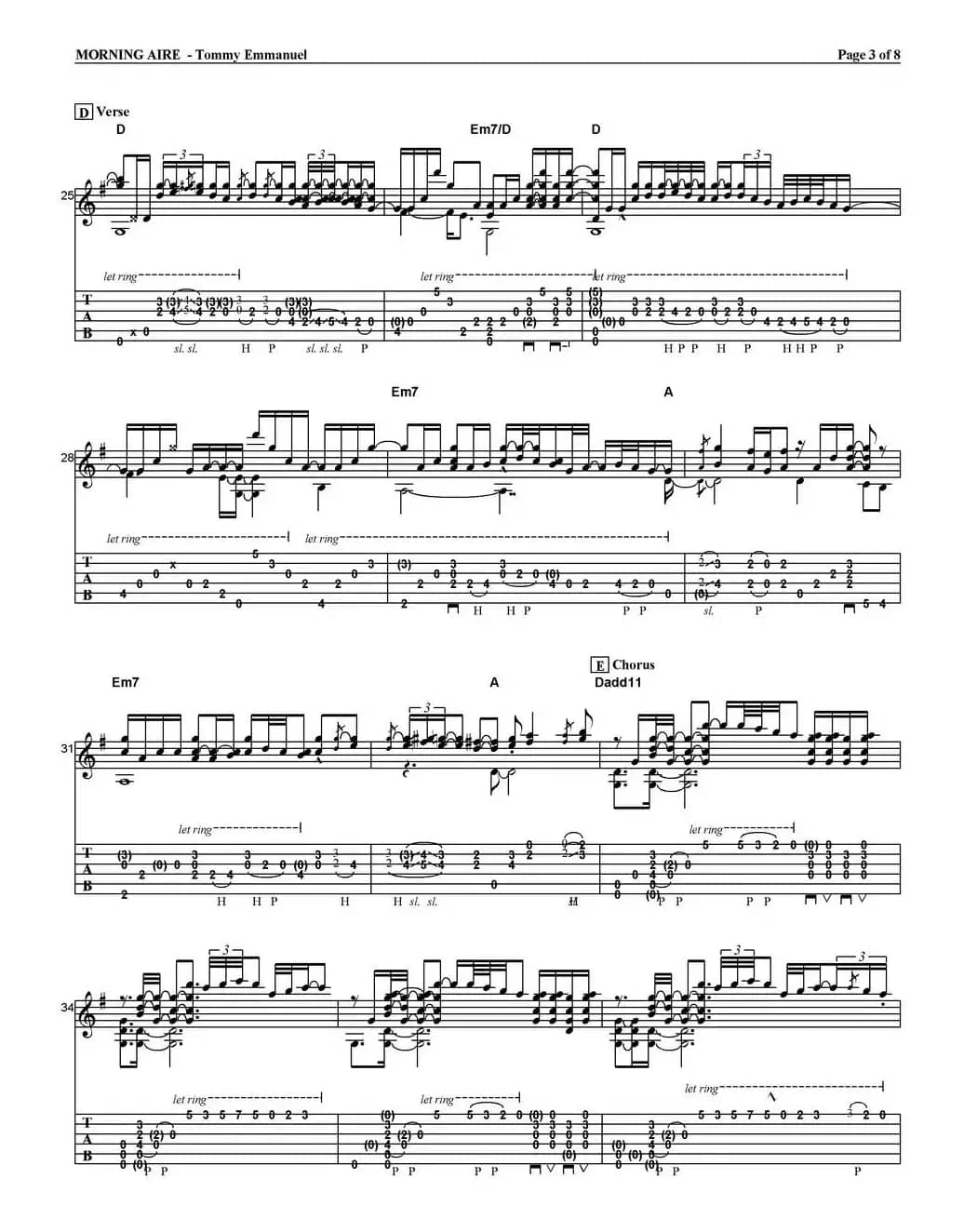 tommy emmanuel：morning aire（指弹吉他）