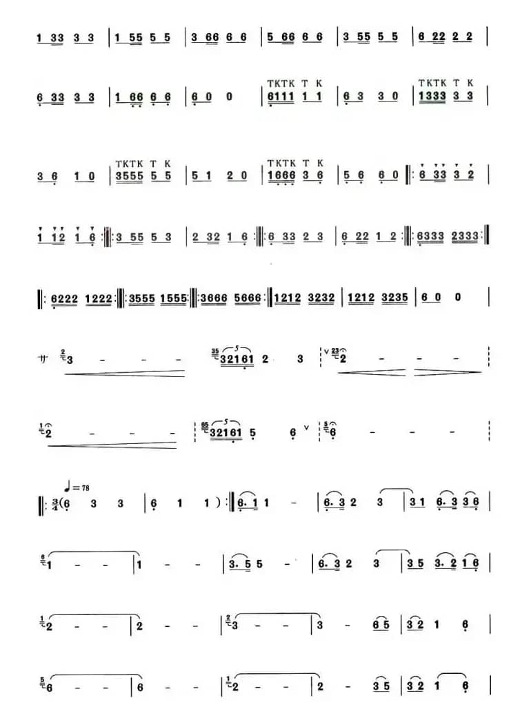 伐木变奏曲（葫芦丝谱）