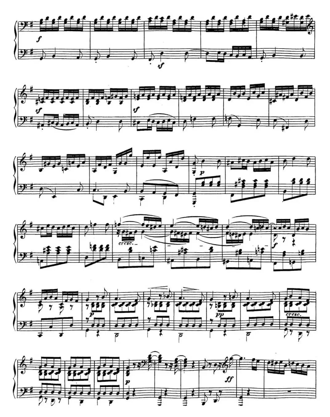 贝多芬钢琴奏鸣曲16 G大调 Op.31 No.1 G major