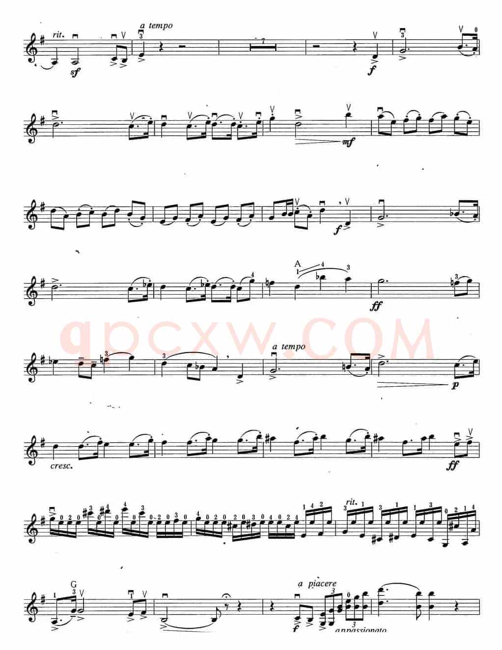 小提琴考级第六级：外国乐曲（6首）