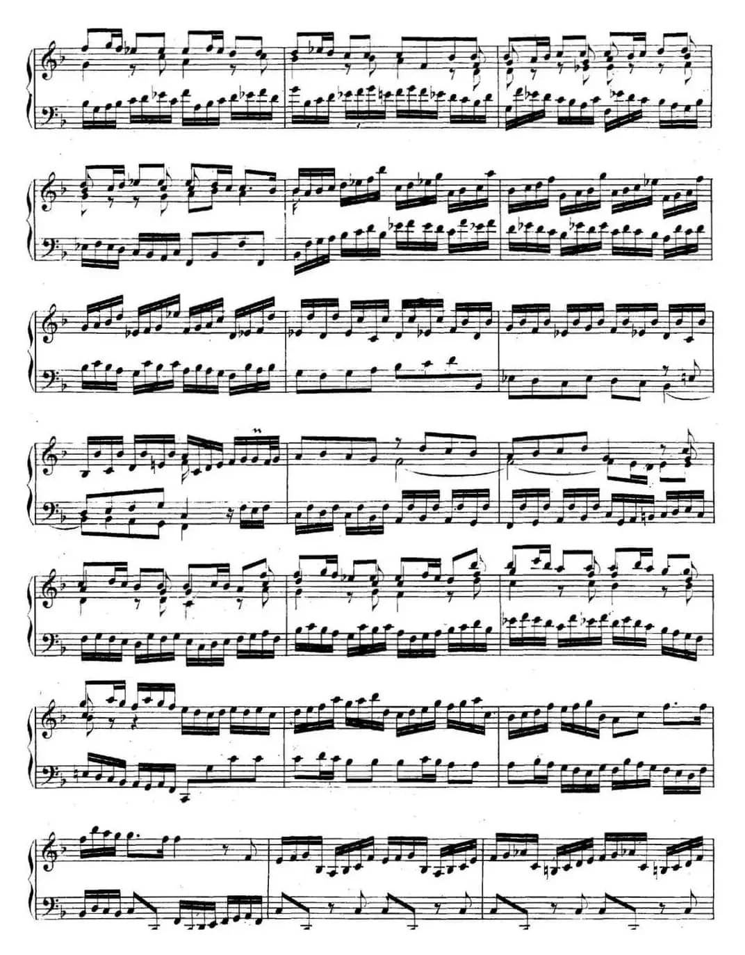 英国组曲No.4 巴赫 F大调 4th Suite BWV 809