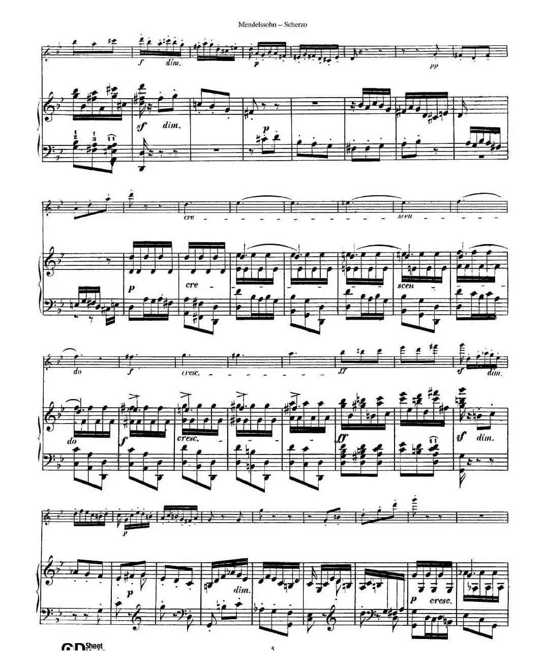 Scherzo（长笛+钢琴）