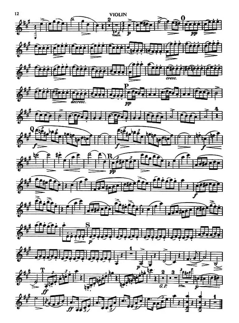 TROUT QUINTET（鳟鱼五重奏）（小提琴分谱）