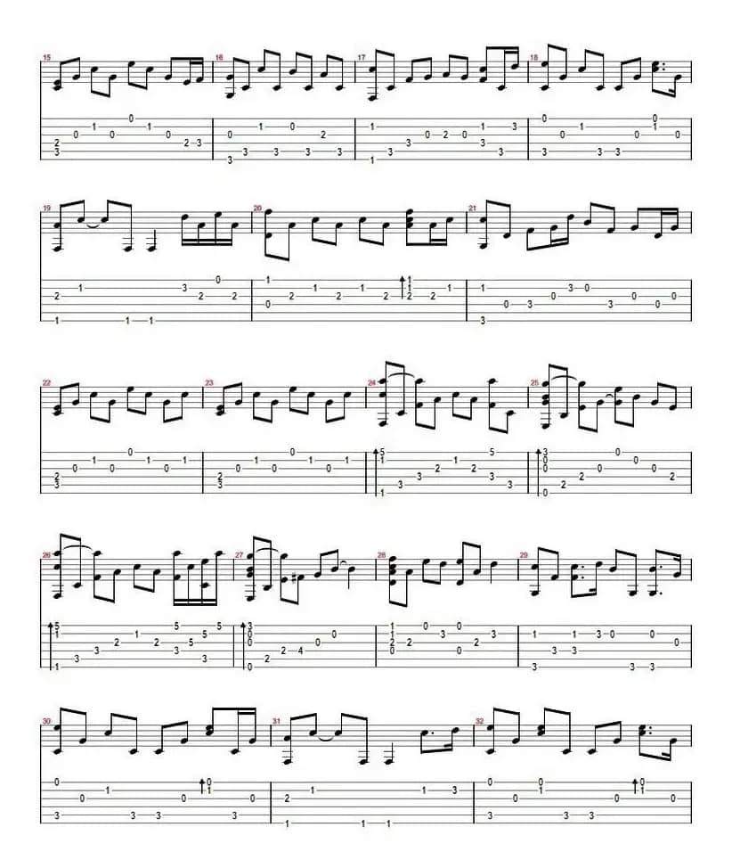 the daydream（白日梦）（指弹谱）