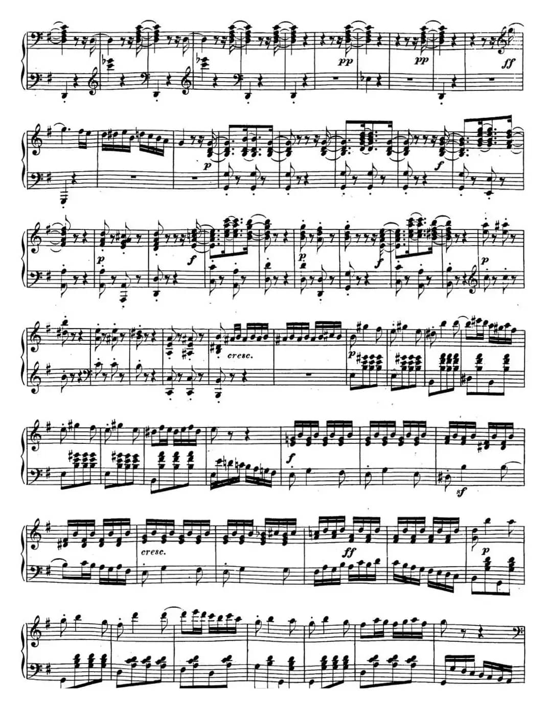 贝多芬钢琴奏鸣曲16 G大调 Op.31 No.1 G major