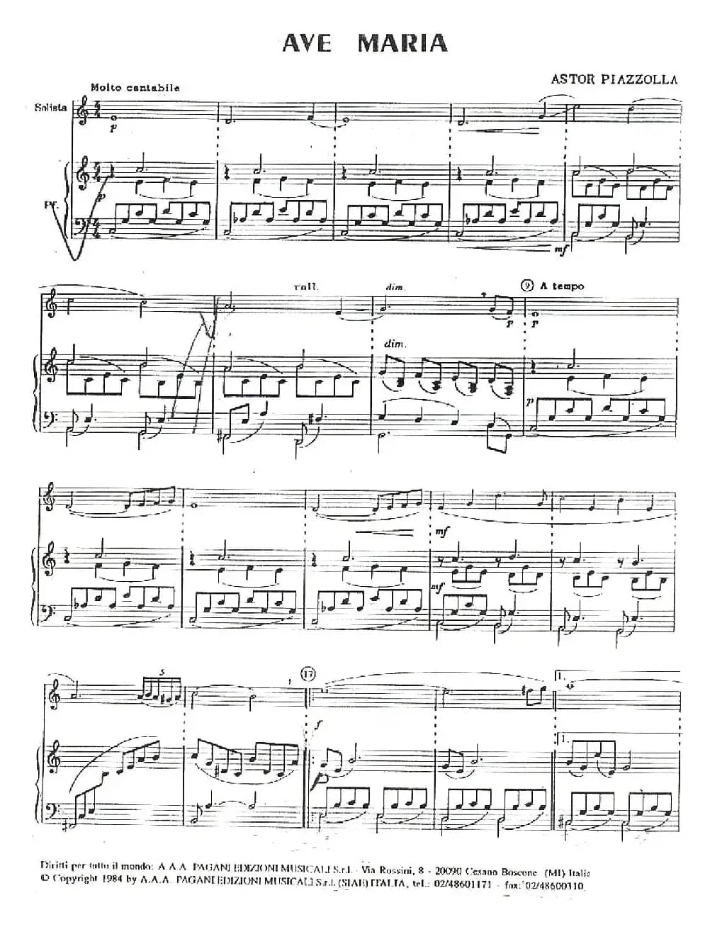 AVE MARIA（万福玛利亚）