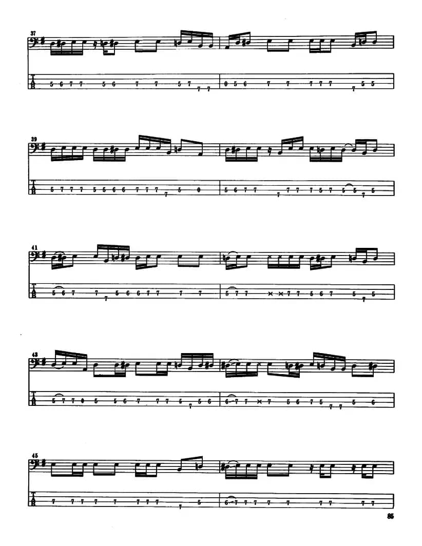 电贝司专业等级第六级(三、自选曲目)