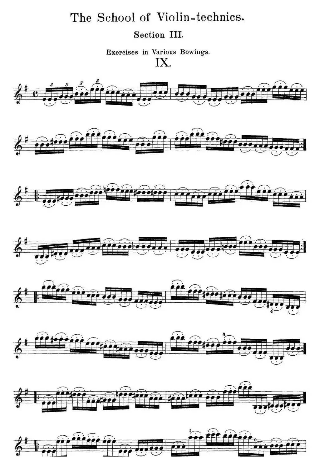 史拉迪克小提琴技术练习 第3册（Ⅸ）