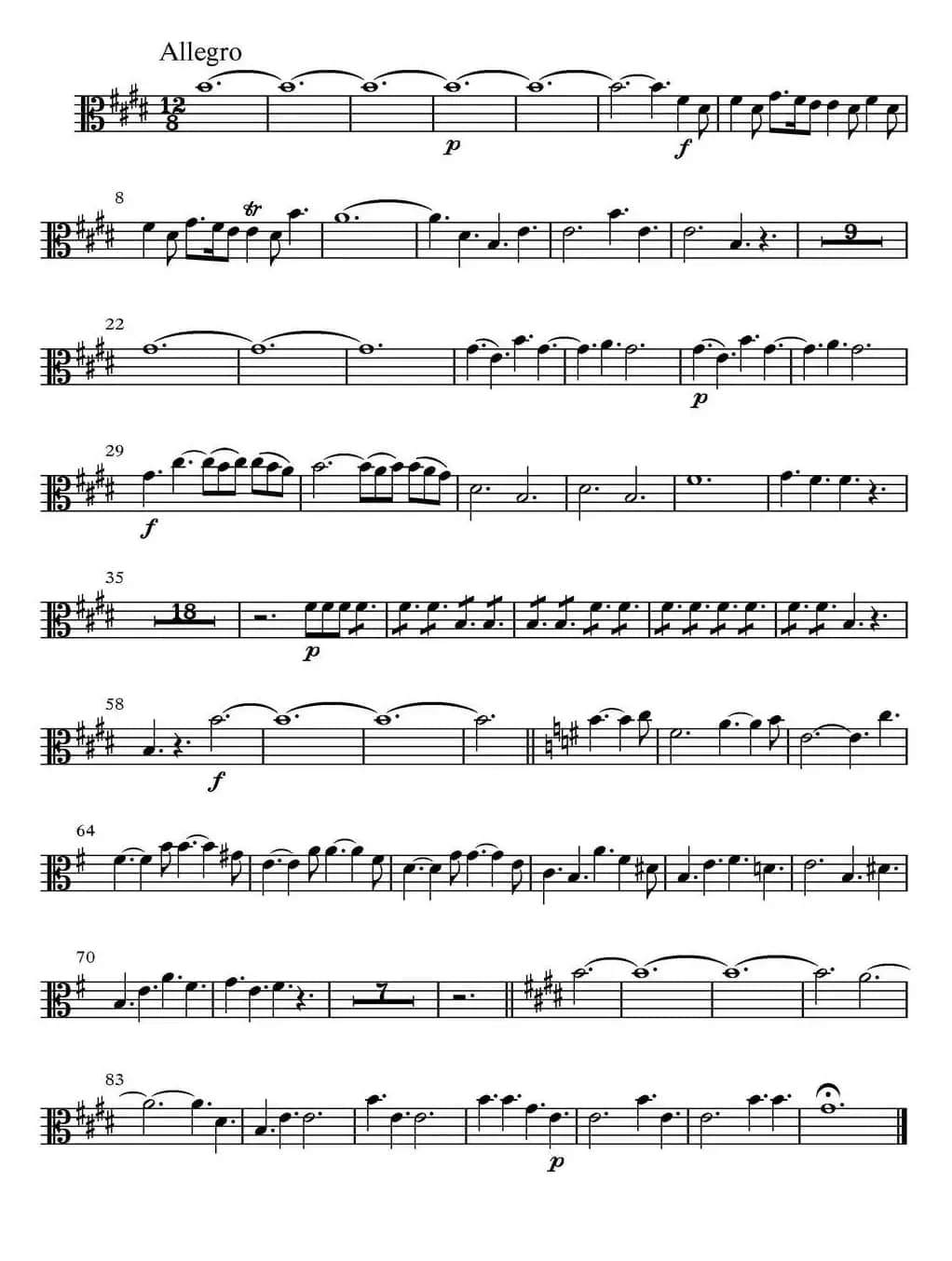  All parts of Spring（四季·春天）（中提琴分谱）