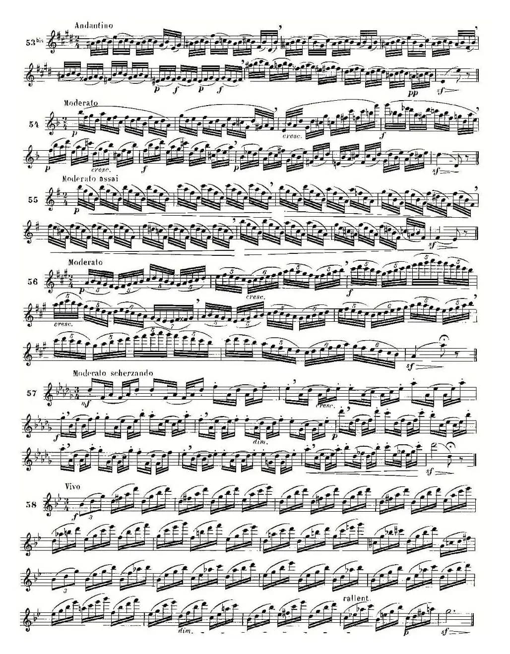 moyse - 100首练习曲之50—66