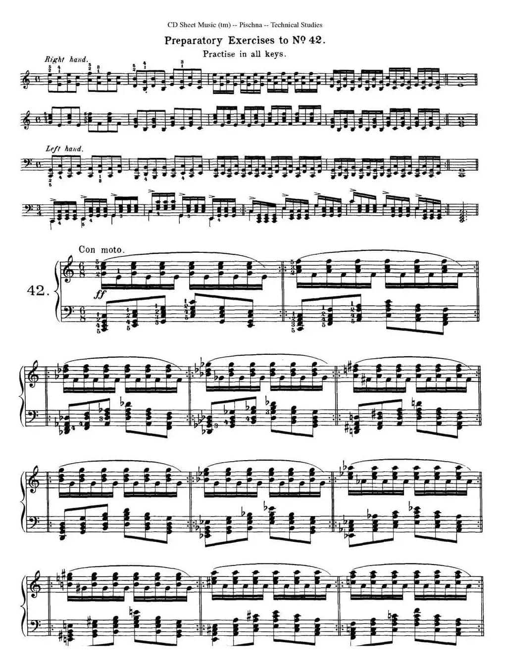 Technical Studies 60 Progressive Exercises （60首钢琴循序渐进练习曲 P71——80）