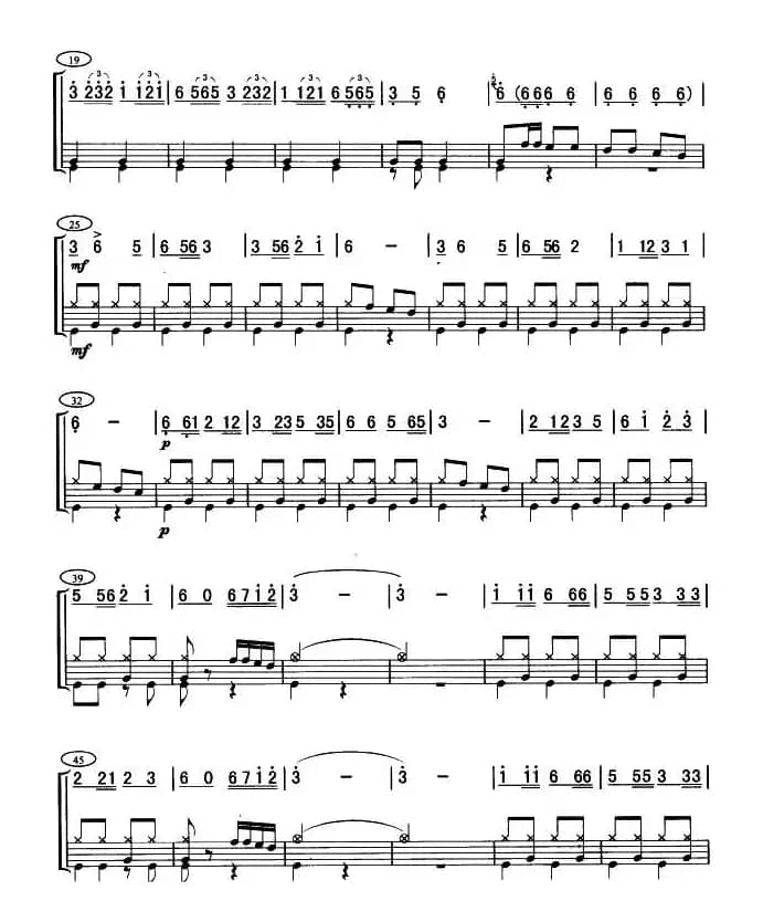 草原小骑兵（架子鼓谱）