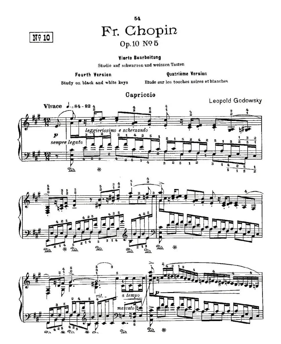 肖邦《练习曲》Fr.Chopin Op.10 No5-4