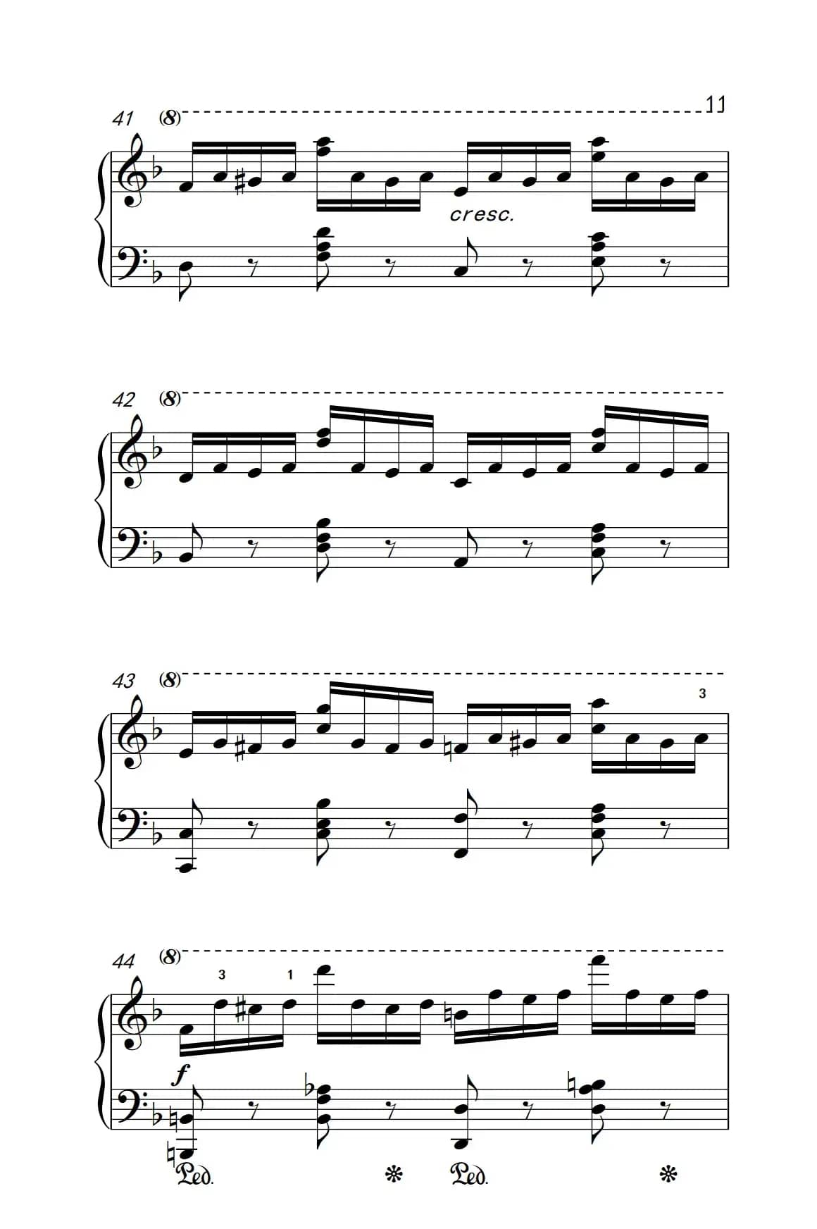 第七级2.练习曲（中央音乐学院 钢琴（业余）考级教程 7-9级）