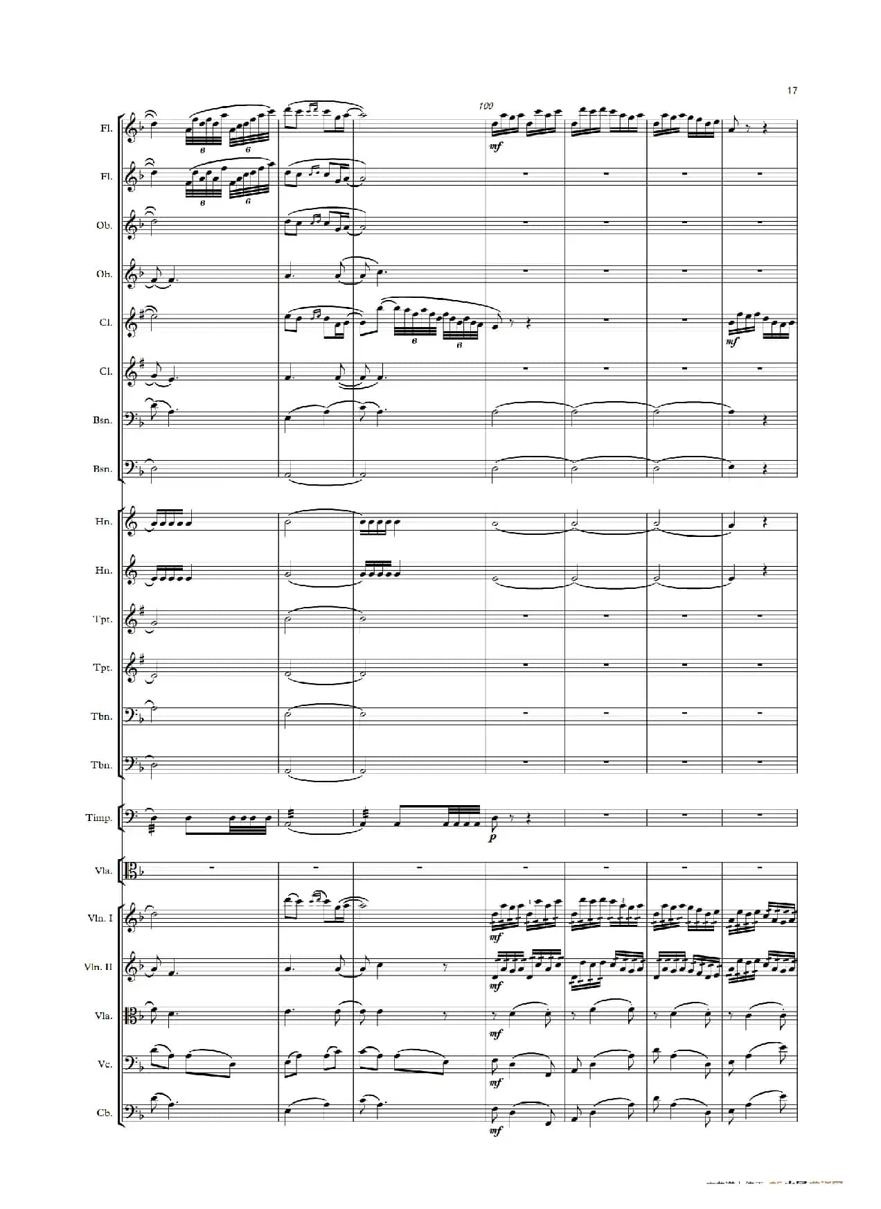 难忘的歌（中提琴与管弦乐队总谱）