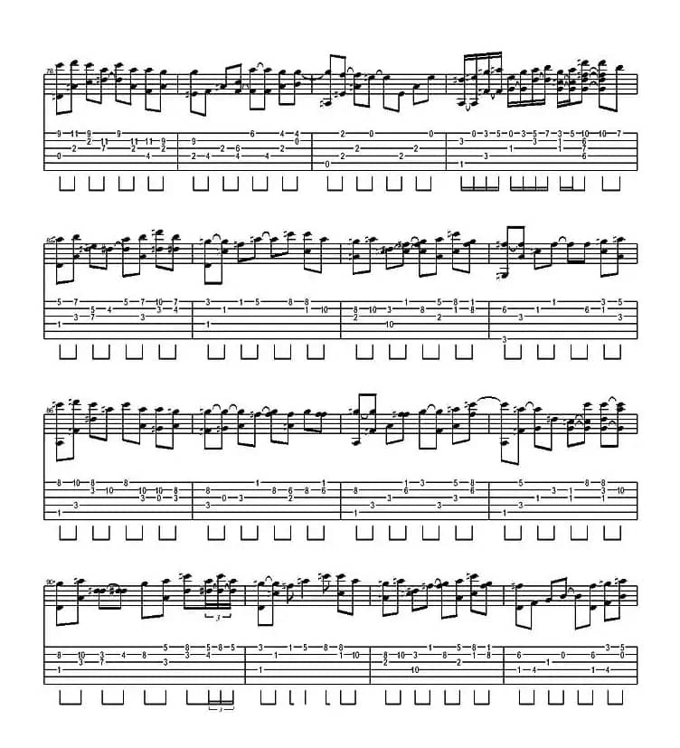 青花瓷（指弹谱、刘淇铭编配版）