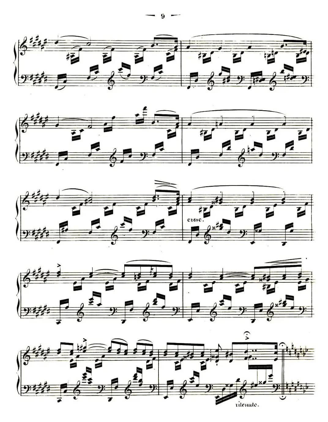 李斯特音乐会练习曲 S144（1 悲歌 降A大调 S144 Il）