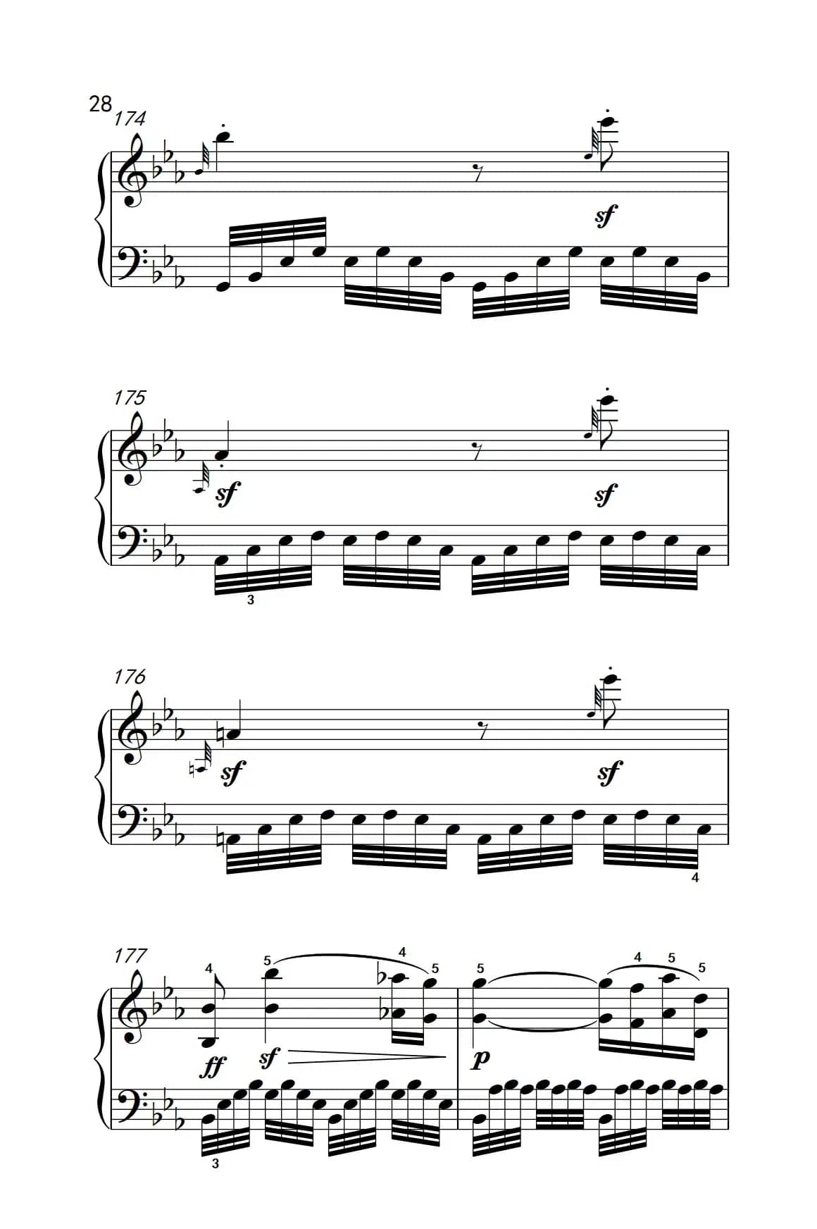 奏鸣曲 Opus 7 第四乐章（贝多芬奏鸣曲集 2）