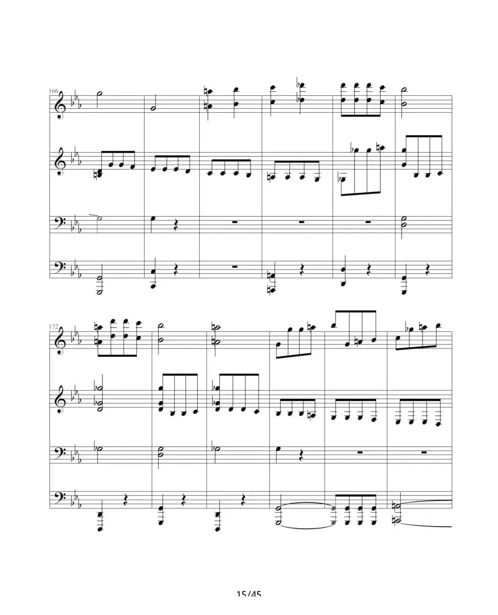 命运交响曲（四手联弹）