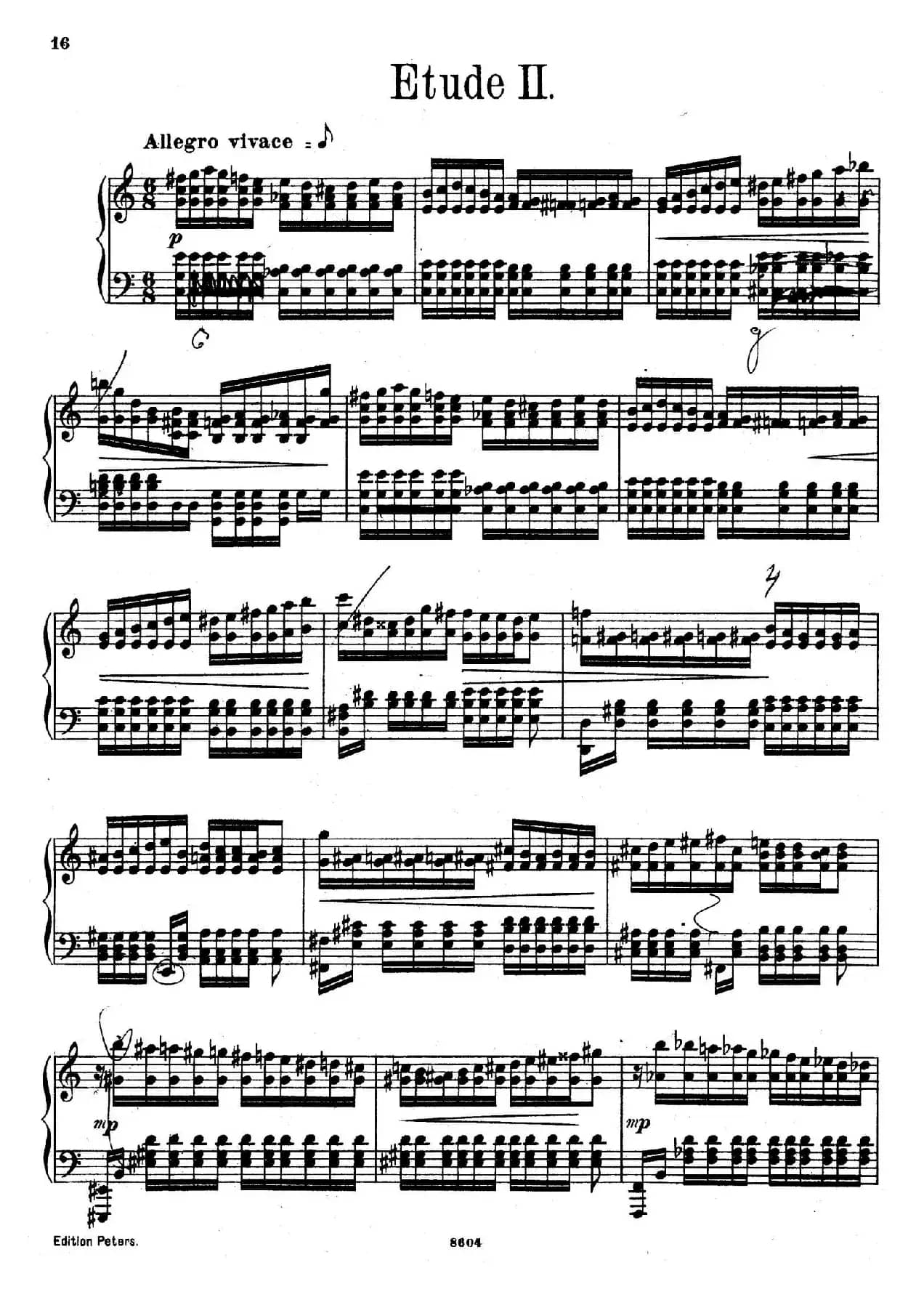 Six Etudes Op.23（6首练习曲·Ⅱ）