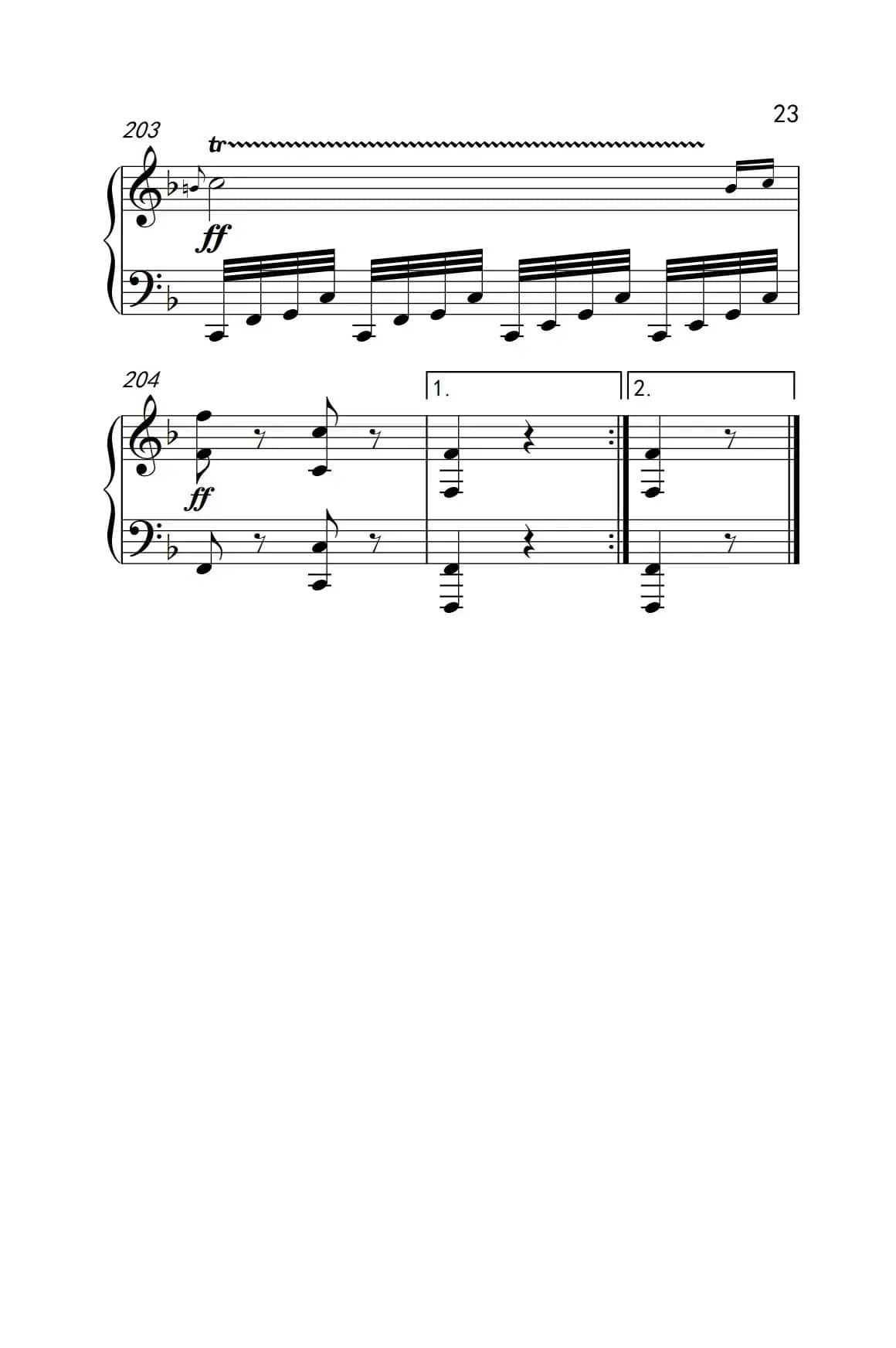 奏鸣曲 Opus 10 Nr.2 第一乐章（贝多芬奏鸣曲集 2）