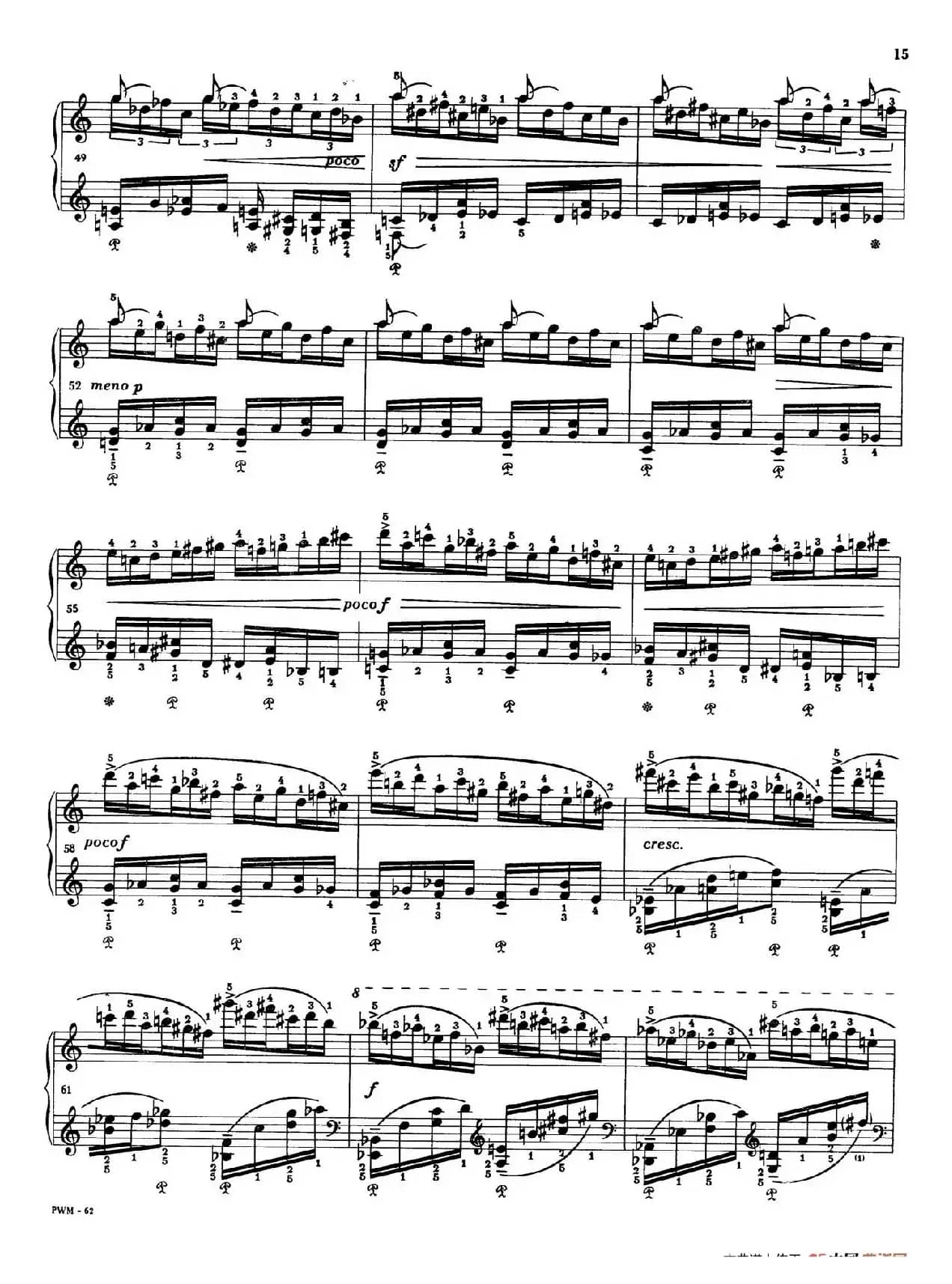 Two Studies(2首练习曲 2. 不过分的快板)