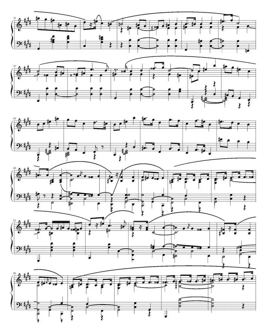 肖邦《升C小调马祖卡》Op.41 No.4