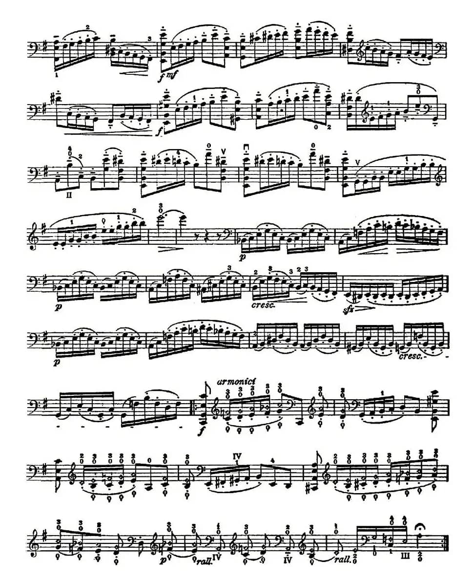 A. Piatti 12 Caprice Op.25（皮阿蒂 12首大提琴随想曲) 第十二）